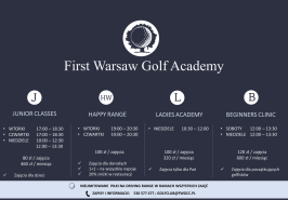 First Warsaw Golf Academy zaprasza do zapisów na zajęcia.