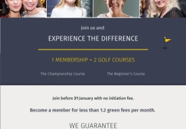 First Warsaw Golf - Atrakcyjne opłaty dla kobiet 2017 !
