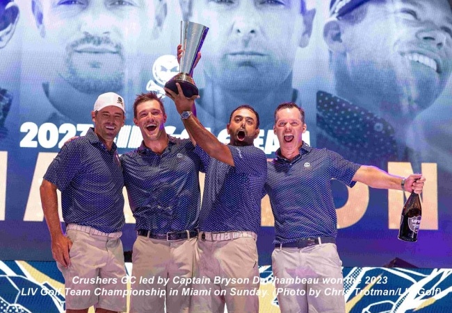 CRUSHERS GC WINS 2023 LIV GOLF TEAM CHAMPIONSHIP