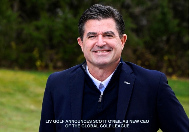 LIV GOLF OGŁASZA SCOTT O'NEIL NOWYM PREZESEM GLOBALNEJ LIGI GOLFA