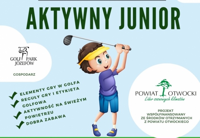 Od 20 czerwca zapraszamy JUNIORÓW na bezpłatne akademie golfa do Golf Park Józefów!