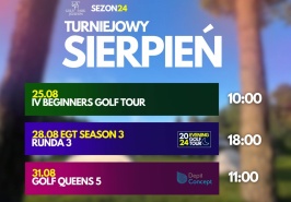 TURNIEJOWY SIERPIEŃ W GOLF PARK JÓZEFÓW