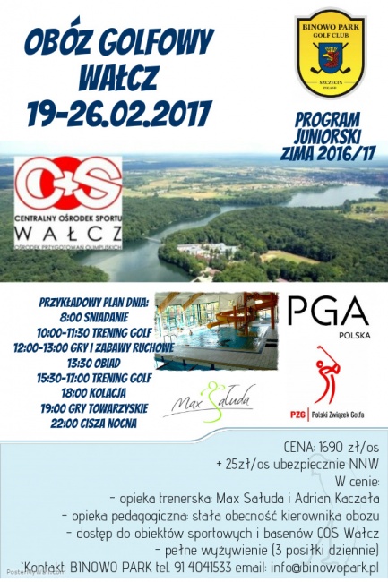 Obóz Juniorski w Centralnym Ośrodku Sportu w Wałczu  19-26.02.2017