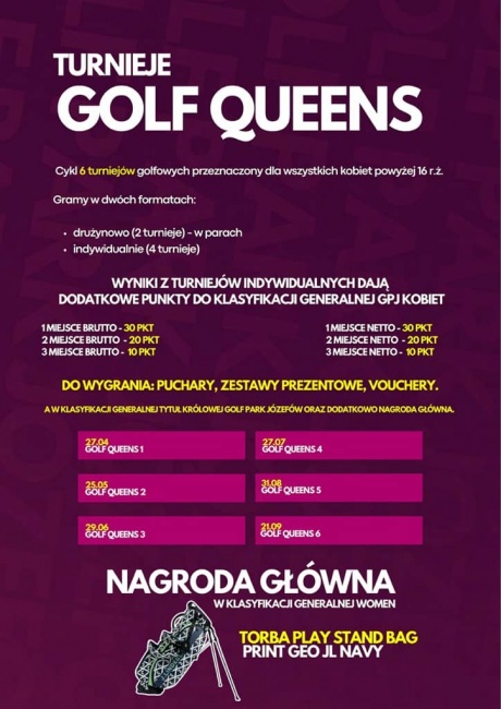 GOLF QUEENS 2024  w GOLF PARK JÓZEFÓW