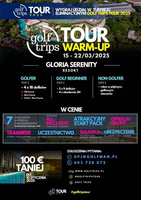 GOLF TRIPS WARM UP 2025