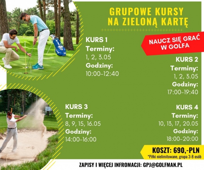 Kurs golfa  w Golf Park Józefów 2021