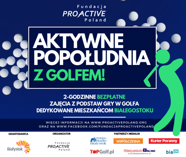 Aktywne popołudnia to bezpłatne zajęcia z podstaw gry w golfa dla mieszkańców Białegostoku